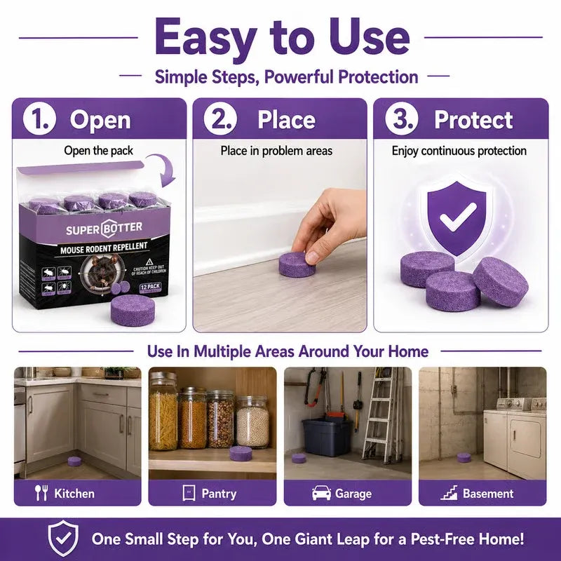 12-Pack Rodent Repellent Balls, Natural Pest Control🐭
