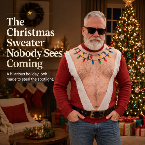 🎅Funny Santa Printed Sweater