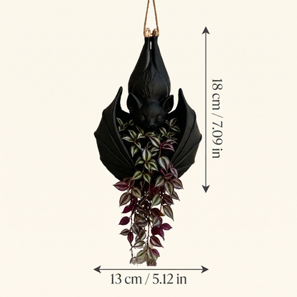 Gothic Hanging Bat-Shaped Plant Pot