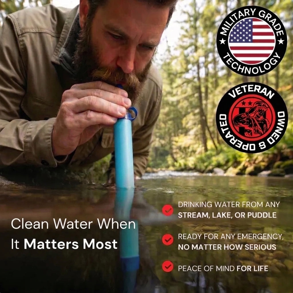 Emergency Water Filter Straw (400 gal)