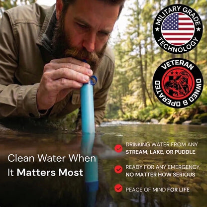 Emergency Water Filter Straw (400 gal)