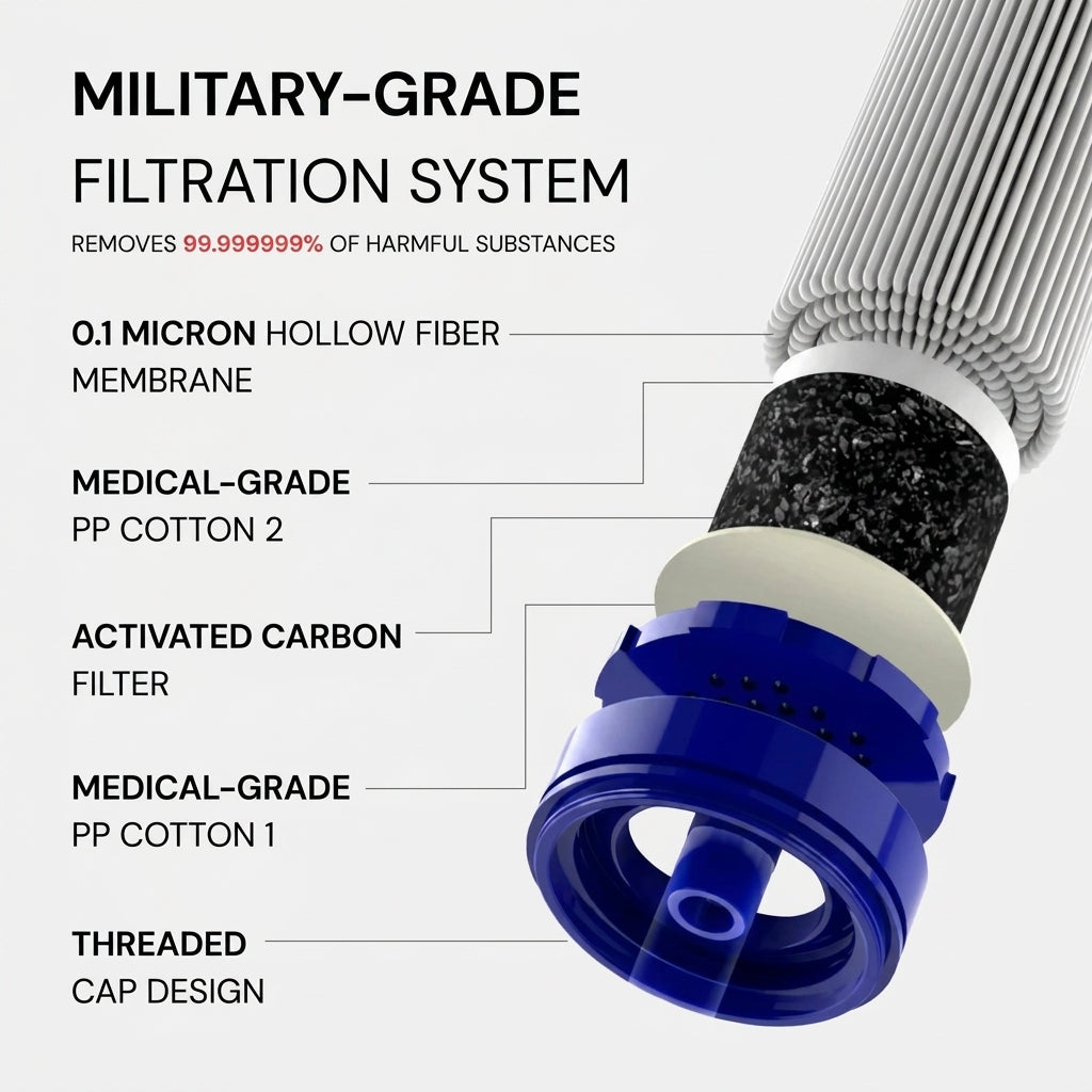 Emergency Water Filter Straw (400 gal)