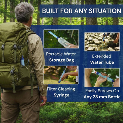 Emergency Water Filter Straw (400 gal)
