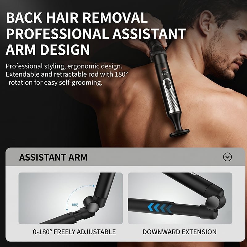 Waterproof Long Handle Body Grooming Trimmer
