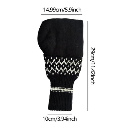 Winter Knit Beer Bottle Gloves｜Striped Drink Cooler Sleeve