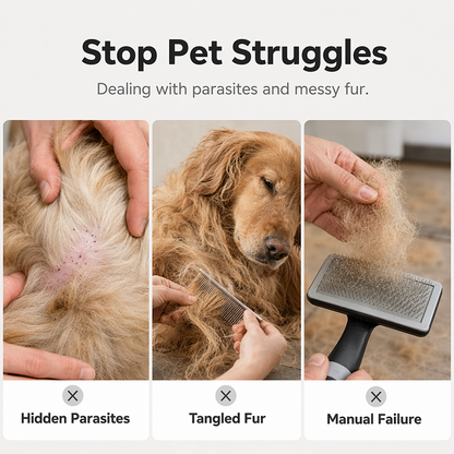 ⏰LIMITED TIME PRICE: ONLY ￡13.99!!!🔥Electric Pet Flea Remover and Detangling Comb