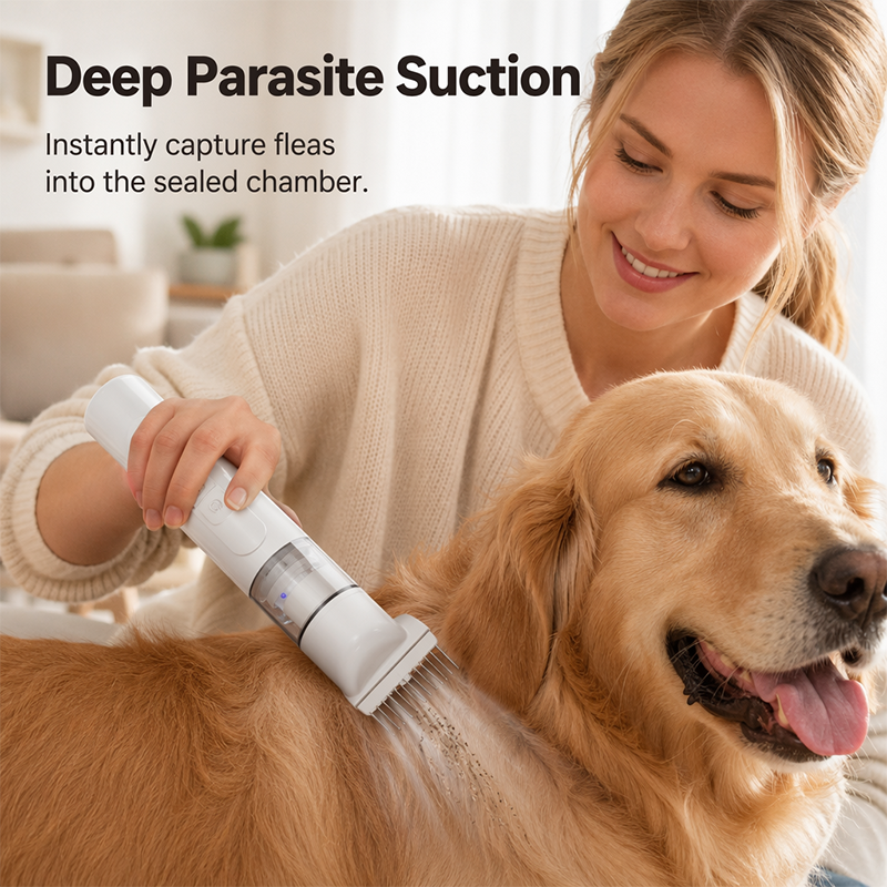 ⏰LIMITED TIME PRICE: ONLY ￡13.99!!!🔥Electric Pet Flea Remover and Detangling Comb