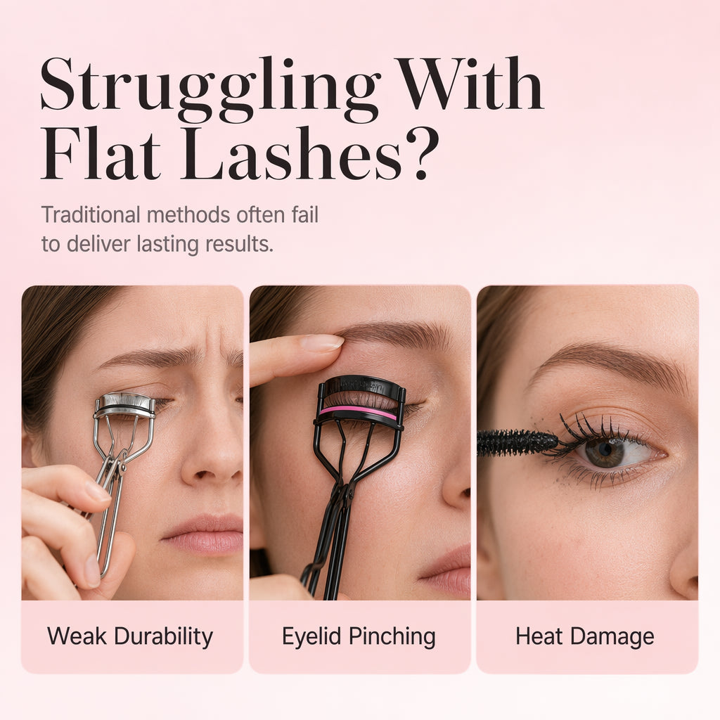 🔥💐Last Day Special Price £6.99‼️ ✨Rechargeable Heated Eyelash Curler | Get Long-Lasting Perfect Lash Curls Anytime🔋
