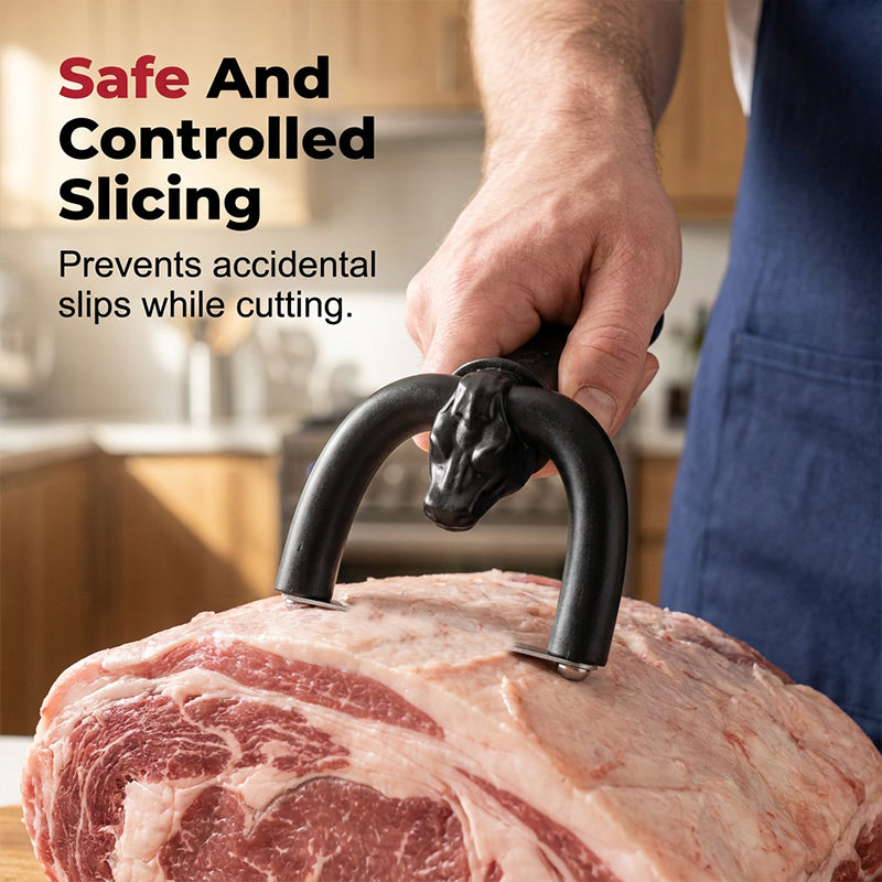 🔥🥩 Handheld Fat Trimmer for Beef & Pork, Portable Meat Fat Remover Tool, Easy Brisket Trimming BBQ Kitchen Gadget