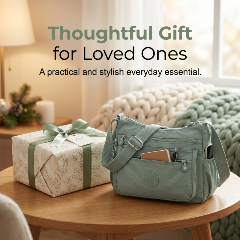 ⏰🔥 50% OFF SALE! 🎒✨ Multi-Pocket Crossbody Bag – Lightweight, Water-Resistant, and Perfect for Keeping Everything Organized