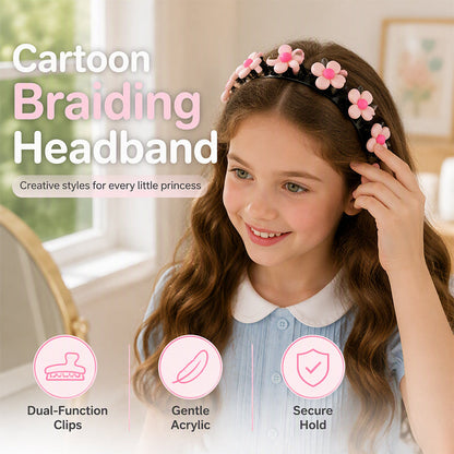 Style Hair Instantly! No-Slip Cartoon Braiding Headband
