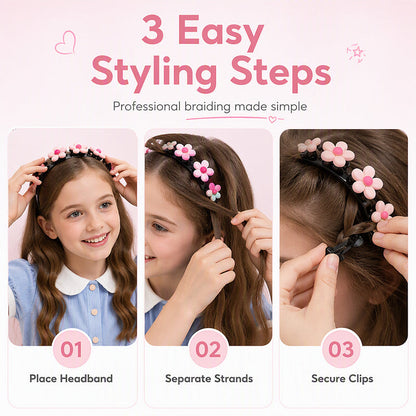 Style Hair Instantly! No-Slip Cartoon Braiding Headband